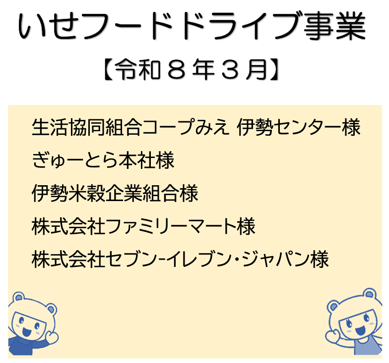 フードドライブにご寄付いただいた皆様